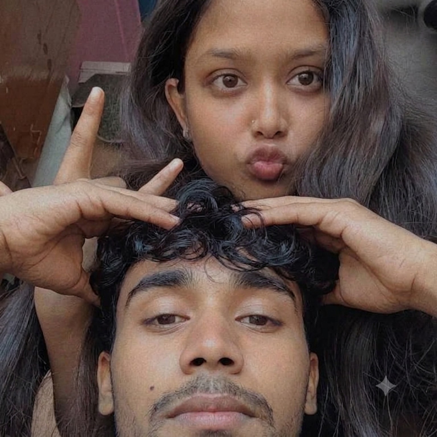 Krishu and Chand's selfie